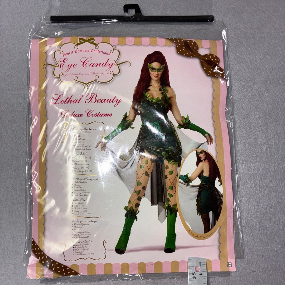 Eye Candy Lethal Beauty Costume Small Green Poison Ivy Deluxe Set Small